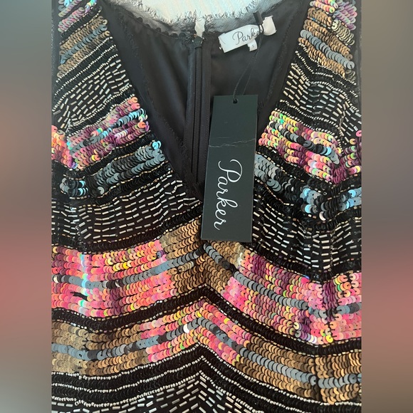 SEQUINED Parker Sonia Cocktail / Party Dress - Picture 2 of 8